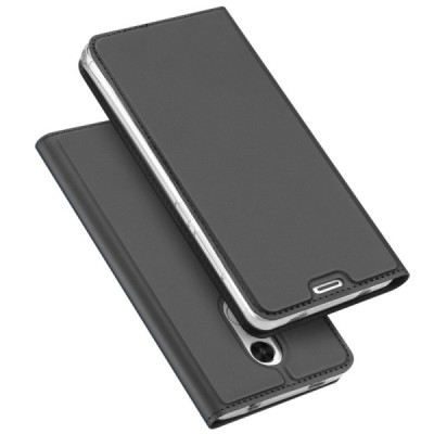 „Dux Ducis“ Skin serijos Xiaomi Redmi Note 4X juodas odinis atverčiamas dėklas / Priedai.lt