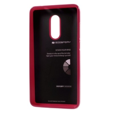 Xiaomi Redmi Note 4X tamsiai rožinis Mercury kieto silikono (TPU) dėklas - nugarėlė / Priedai.lt