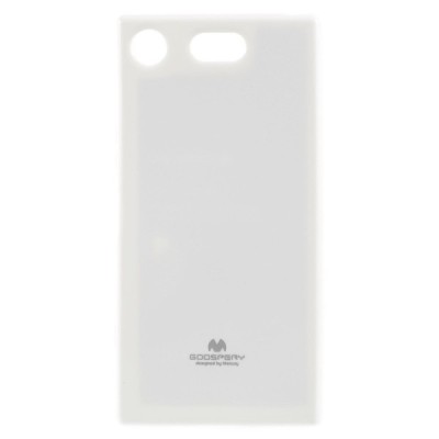 Sony Xperia XZ1 Compact Mercury baltas kieto silikono TPU dėklas - nugarėlė / Priedai.lt