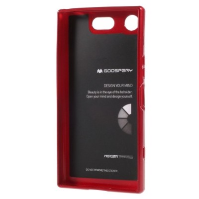 Sony Xperia XZ1 Compact Mercury raudonas kieto silikono TPU dėklas - nugarėlė / Priedai.lt