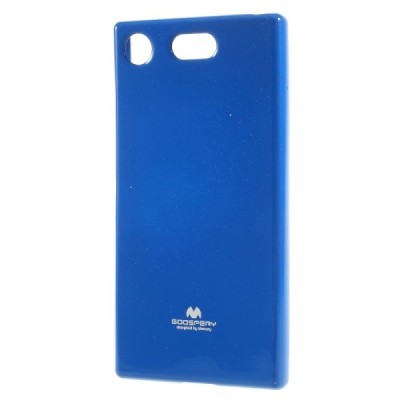 Sony Xperia XZ1 Compact Mercury mėlynas kieto silikono TPU dėklas - nugarėlė / Priedai.lt