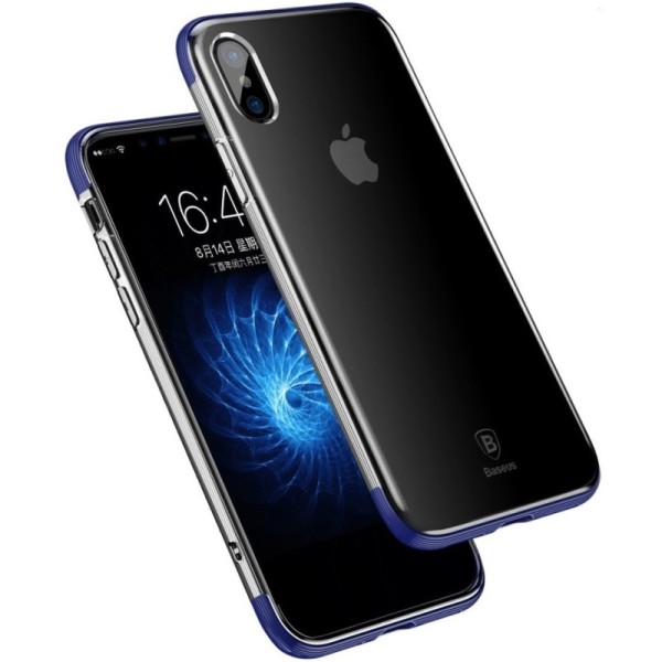 „Baseus“ Armor kaaned - Läbipaistev, sinine (iPhone X / Xs)