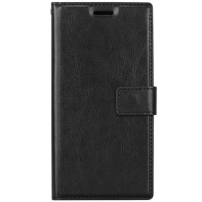 Sony  Xperia XZ1 Compact atverčiamas juodas odinis dėklas, knygutė - piniginė / Priedai.lt