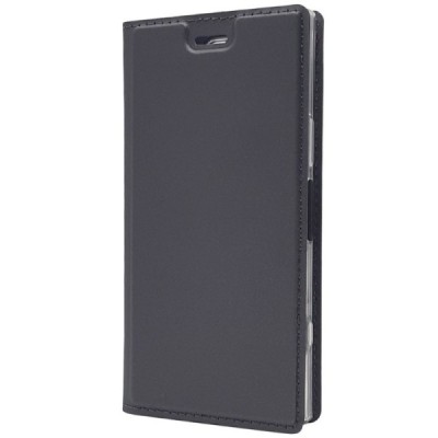 „Dux Ducis“ Skin serijos Sony Xperia XZ1 Compact juodas odinis atverčiamas dėklas / Priedai.lt
