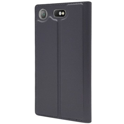 „Dux Ducis“ Skin serijos Sony Xperia XZ1 Compact juodas odinis atverčiamas dėklas / Priedai.lt