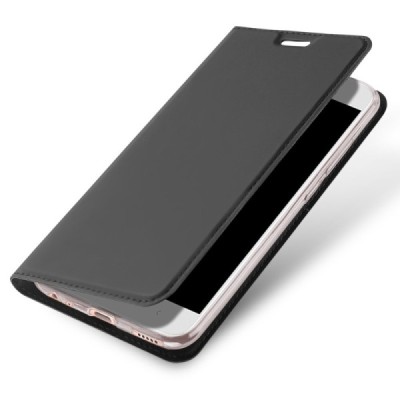 „Dux Ducis“ Skin serijos Xiaomi Mi A1 (Mi 5X) juodas odinis atverčiamas dėklas / Priedai.lt