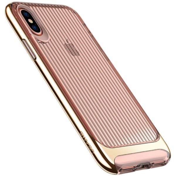 „Usams“ Senior läbipaistev kaaned - kuldne (iPhone X / Xs)