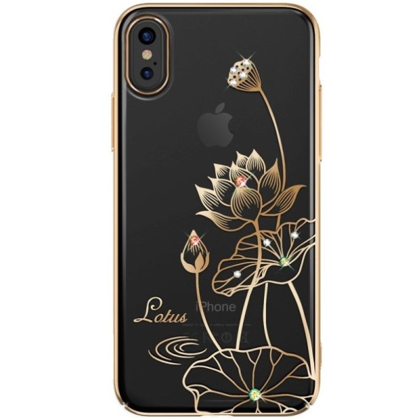 „Kingxbar“ Lotus Swarovski kaaned - kuldne (iPhone X / Xs)
