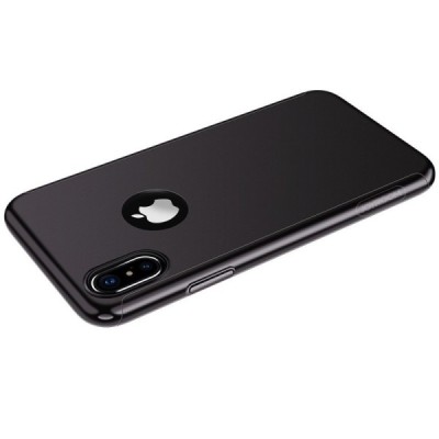 Juodas „JOYROOM“ Beetles plastikinis Apple iPhone X (iPhone Xs) dėklas (dėkliukas, nugarėlė) / Priedai.lt