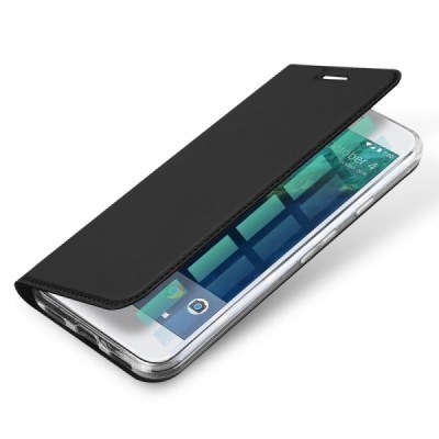 „Dux Ducis“ Skin serijos Google Pixel XL juodas odinis atverčiamas dėklas / Priedai.lt