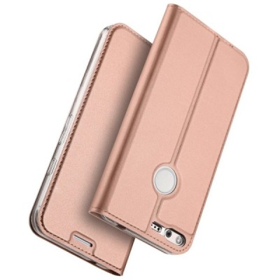 „Dux Ducis“ Skin serijos Google Pixel XL rožinis odinis atverčiamas dėklas / Priedai.lt