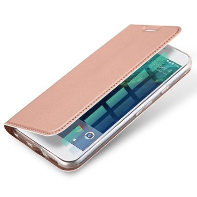 „Dux Ducis“ Skin serijos Google Pixel XL rožinis odinis atverčiamas dėklas / Priedai.lt