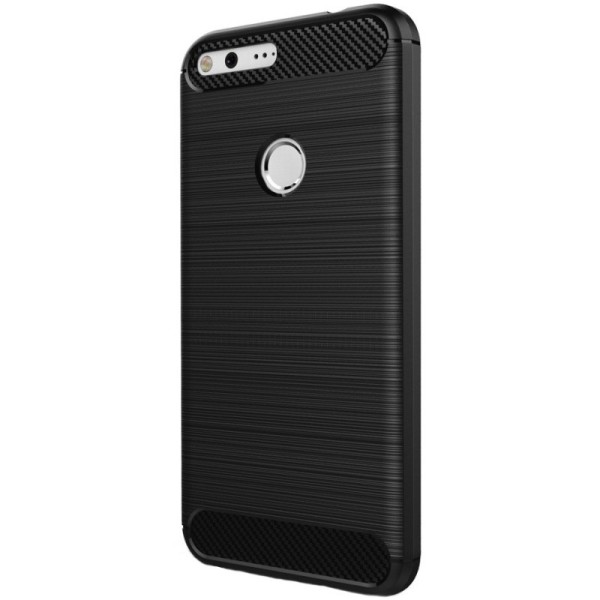 „Carbon“ Kõva silikoon (TPU) kaaned - must (Pixel XL)
