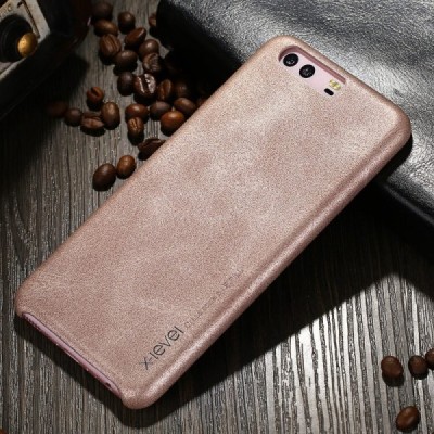 „X-Level“ Vintage Classic serijos Huawei P10 smėlio spalvos odinis dėklas - nugarėlė / Priedai.lt