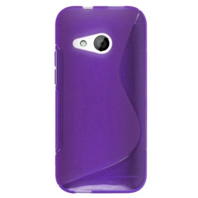 HTC One mini 2 (M8 mini) „S-Line“ kieto silikono TPU violetinis dėklas - nugarėlė / Priedai.lt