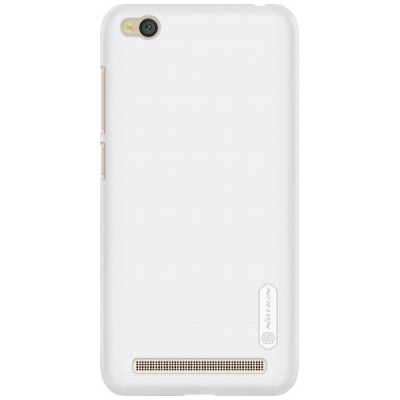 Xiaomi Redmi 5A Nillkin Frosted Shield baltas plastikinis dėklas + apsauginė ekrano plėvelė / Priedai.lt