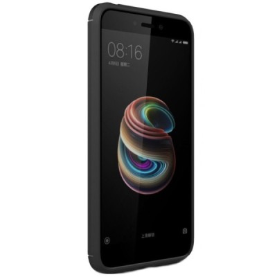 Xiaomi Redmi 5A „Carbon“ kieto silikono TPU juodas dėklas - nugarėlė / Priedai.lt