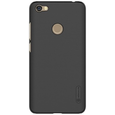 Xiaomi Redmi Note 5A (Y1) Nillkin Frosted Shield juodas plastikinis dėklas + apsauginė ekrano plėvelė / Priedai.lt