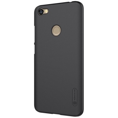 Xiaomi Redmi Note 5A (Y1) Nillkin Frosted Shield juodas plastikinis dėklas + apsauginė ekrano plėvelė / Priedai.lt
