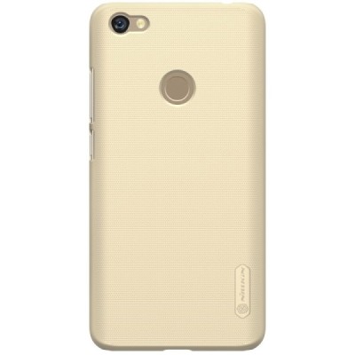 Xiaomi Redmi Note 5A (Y1) Nillkin Frosted Shield auksinis plastikinis dėklas + apsauginė ekrano plėvelė / Priedai.lt