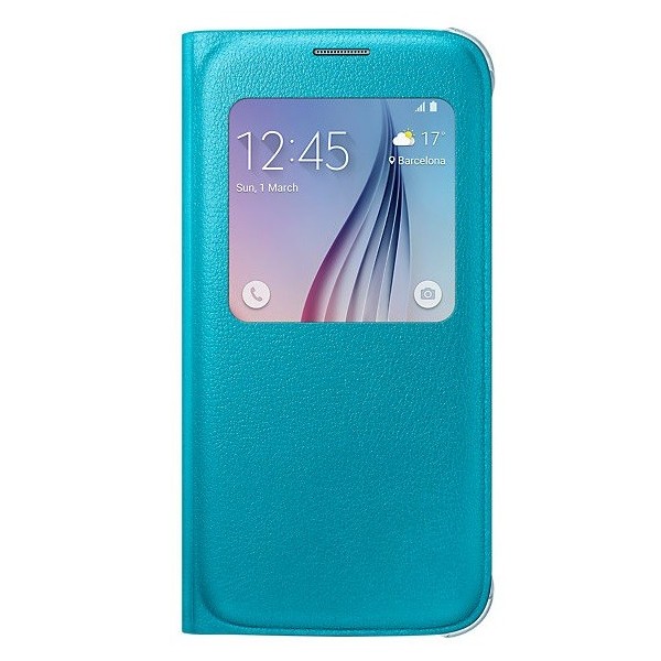 „Samsung“ S View Cover tahke kaaned - helesinine (Galaxy S6)