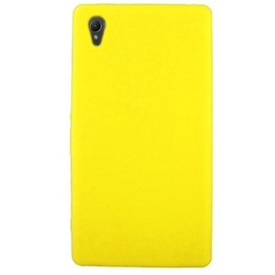 Sony Xperia Z1 (Honami, C6903, C6902) geltonas silikoninis dėklas / Priedai.lt