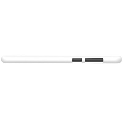 Huawei Mate 10 Lite Nillkin Frosted Shield baltas plastikinis dėklas + apsauginė ekrano plėvelė / Priedai.lt
