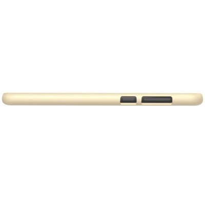Huawei Mate 10 Lite Nillkin Frosted Shield auksinis plastikinis dėklas + apsauginė ekrano plėvelė / Priedai.lt