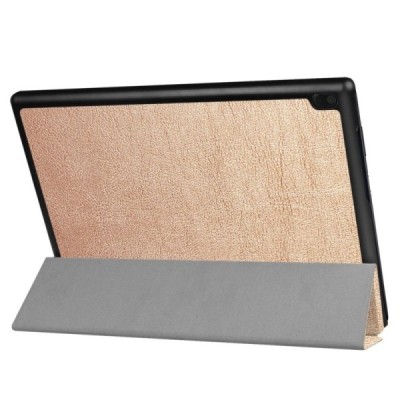 Lenovo Tab410 (TB-X304F) atverčiamas auksinis odinis dėklas (sulankstomas) / Priedai.lt