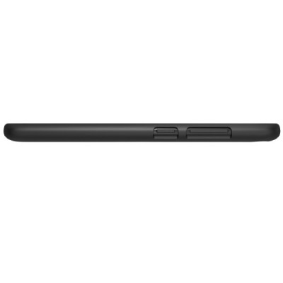 Asus Zenfone 4 Max (ZC554KL) Nillkin Frosted Shield juodas plastikinis dėklas + apsauginė ekrano plėvelė / Priedai.lt