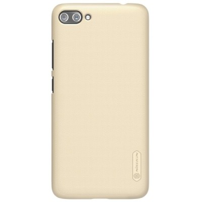 Asus Zenfone 4 Max (ZC554KL) Nillkin Frosted Shield auksinis plastikinis dėklas + apsauginė ekrano plėvelė / Priedai.lt