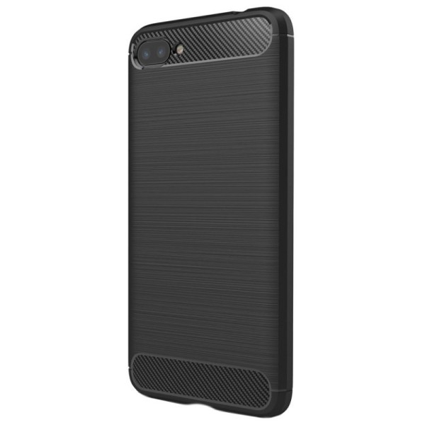 „Carbon“ Kõva silikoon (TPU) kaaned - must (Zenfone 4 Max)
