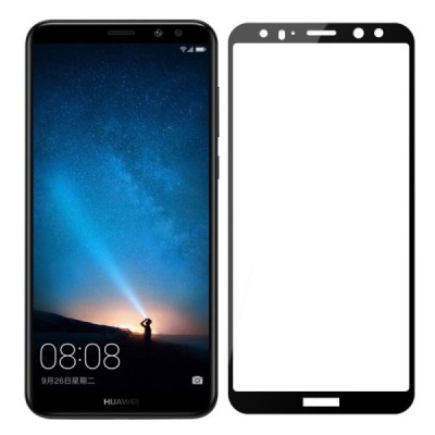 Huawei Mate 10 Lite „Mocolo“ 9H Tempered Glass sustiprintos apsaugos juodas pilnai dengiantis apsauginis ekrano stiklas 0,26 mm 