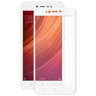 Xiaomi Redmi Note 5A (Y1) „Mofi“ 9H Tempered Glass sustiprintos apsaugos baltas pilnai dengiantis apsauginis ekrano stiklas 0,26