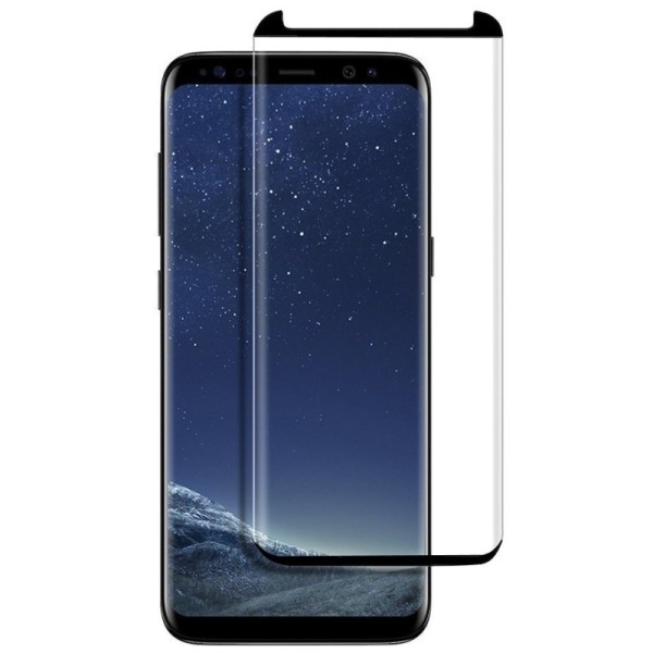 „PDGD 3D“ 9H Tempered Glass täielik katvus kaitsev ekraaniklaas 0.2 mm - must (Galaxy S8)