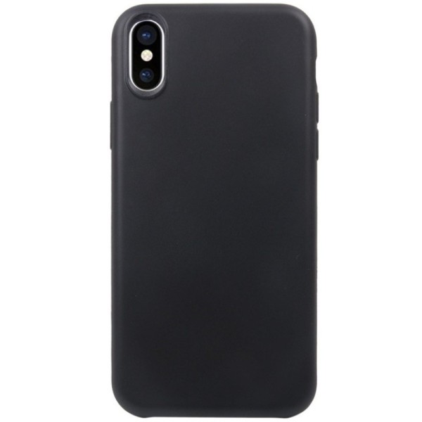 Kõva silikoon (TPU) kaaned - must (iPhone X / Xs)