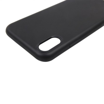 Apple iPhone X (iPhone Xs) kieto silikono TPU juodas dėklas - nugarėlė / Priedai.lt