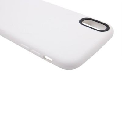 Apple iPhone X (iPhone Xs) kieto silikono TPU baltas dėklas - nugarėlė / Priedai.lt