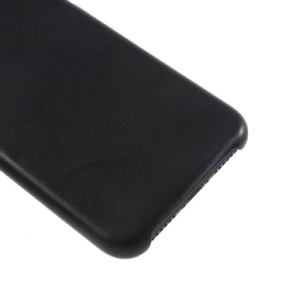 Soft Slim serijos Apple iPhone X (iPhone Xs) juodas odinis dėklas - nugarėlė / Priedai.lt