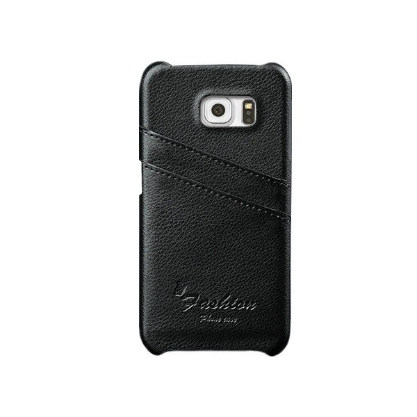„Vintage“ kaaned taskuga - must (Galaxy S6 Edge)