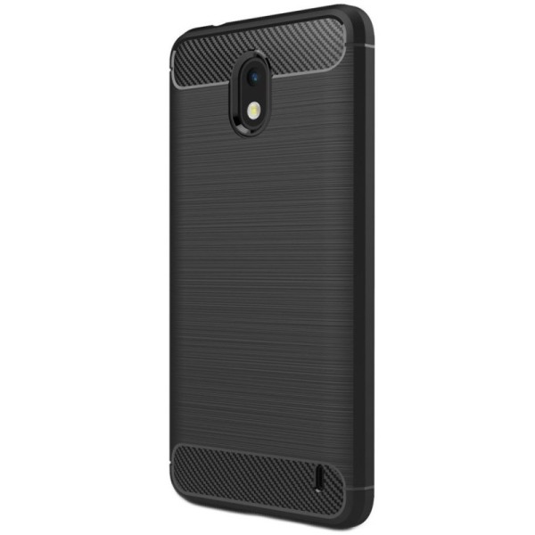 „Carbon“ Kõva silikoon (TPU) kaaned - must (Nokia 2)