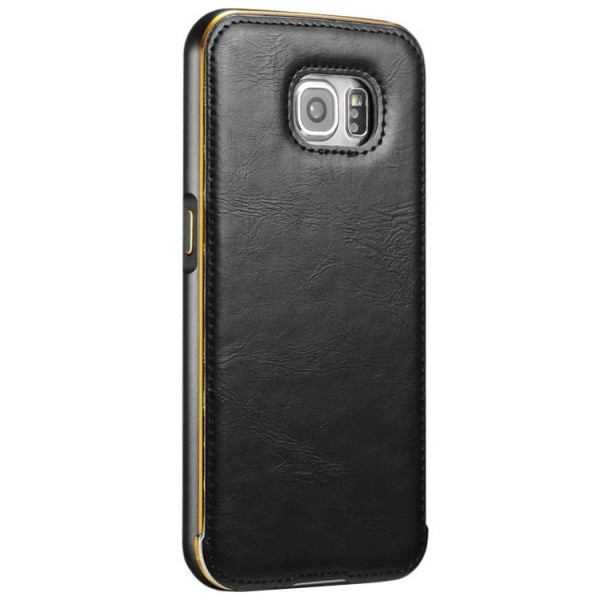 „Luxury“ Raam (kaitseraud) / kaaned - must (Galaxy S6)
