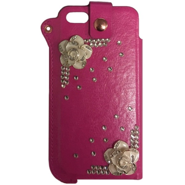 Fashion Leather sisse panema - roosa (iPhone 5 / 5S / SE 2016)