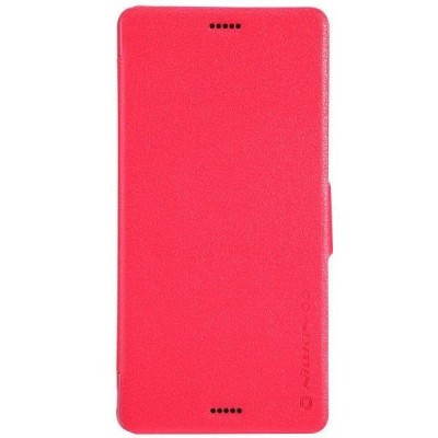 Nillkin Fresh Sony Xperia Z3 atverčiamas raudonas odinis dėklas - knygutė / Priedai.lt