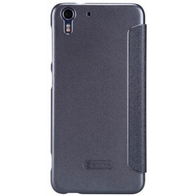 Nillkin Sparkle HTC Desire EYE pilkas odinis atverčiamas dėklas / Priedai.lt