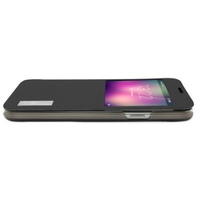 „ROCK“ Elegant juodas atverčiamas Samsung Galaxy S5 G900 (S5 Neo G903) (dėkliukas) / Priedai.lt