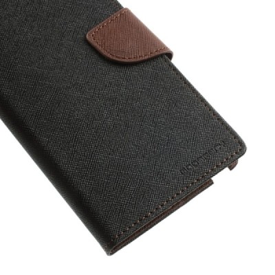 „Mercury“ Fancy Samsung Galaxy Note 3 (N9005, N9002, N9000) juodas odinis dėklas / Priedai.lt