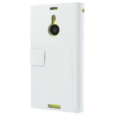 „Doormoon“ serijos Nokia Lumia 1520 baltas odinis atverčiamas dėklas / Priedai.lt