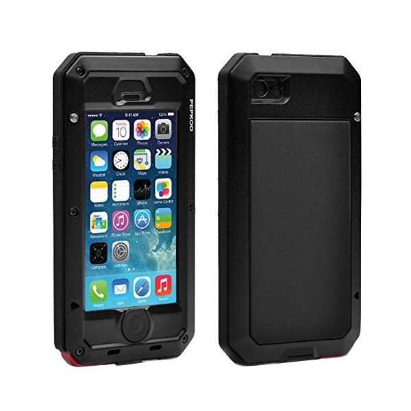 „Pepkoo“ Ultimate Tugevdatud turvalisus kaaned - must (iPhone 5 / 5S / SE 2016)