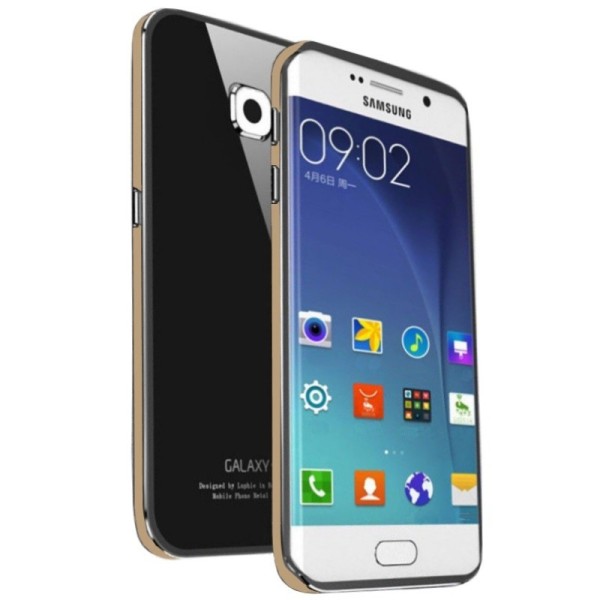 „Luphie“ klaasist kaaned - must / kuldne (Galaxy S6 Edge)